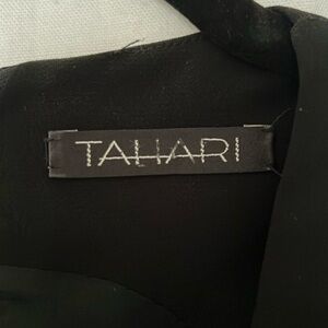 Tahari- formal tuxedo dress super sexy thigh hi slit - faux double breasted vest